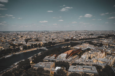 Aerial view from eiffel towel