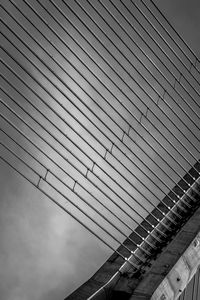 Low angle view of bridge against sky