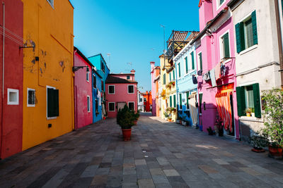 Street amidst buildings in city