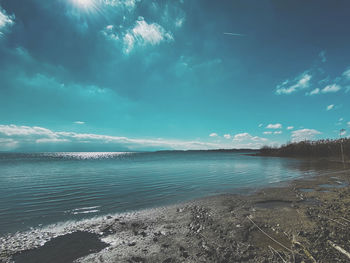 Scenic view of sea against sky