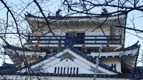 Low angle view of building against sky