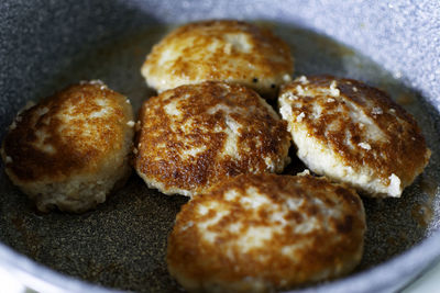Close-up of breakfast in plate