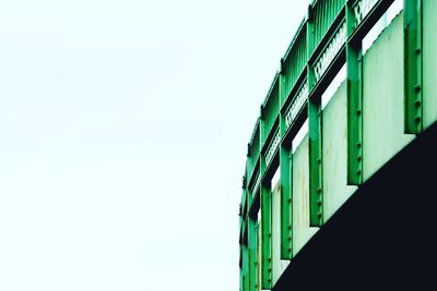 Low angle view of building against clear sky