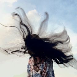 tousled hair
