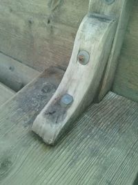 Close-up of wooden plank