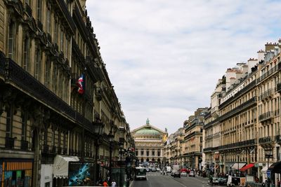 French opera from far distance street view