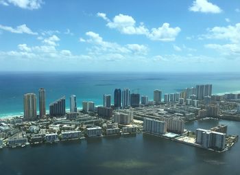 Cityscape against clear sky