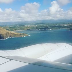 Aerial view of sea