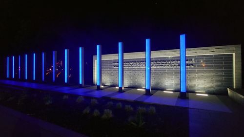 View of illuminated lights at home