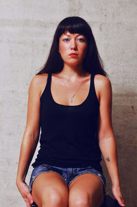 Portrait of young woman