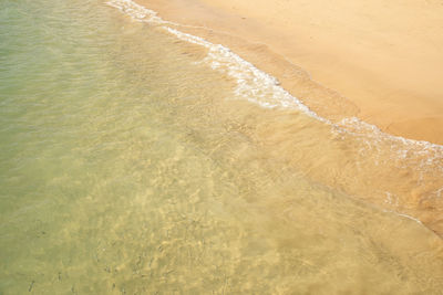 High angle view of beach