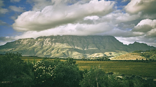 Panoramic view of landscape against sky