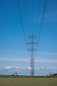 High voltage mast in danish landscape