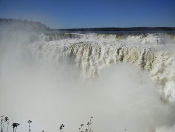 View of waterfall against sky