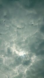 Low angle view of storm clouds in sky