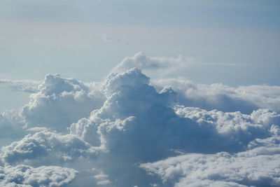 Full frame of clouds in sky