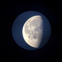 Low angle view of moon