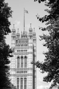 Low angle view of building against sky