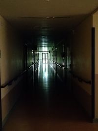 Empty corridor of building