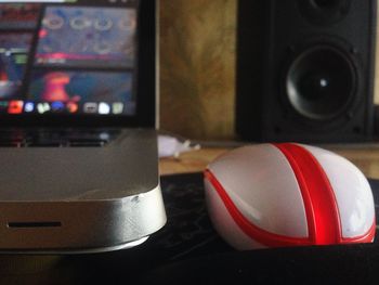Close-up of red object