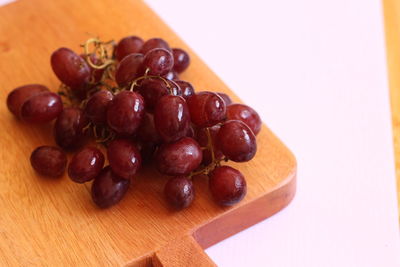 Close-up of strawberries on table