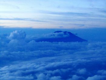 Aerial view of cloudscape