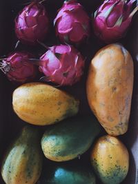 Close-up of fruits for sale at market stall