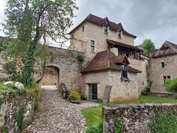 Low angle view of old building