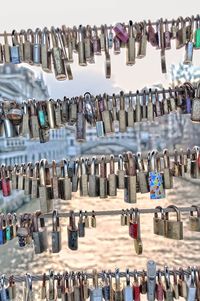 Full frame shot of padlocks