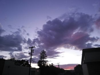 Low angle view of cloudy sky