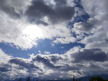 Low angle view of clouds in sky