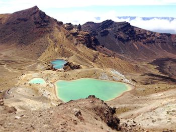 Scenic view of volcano against sky