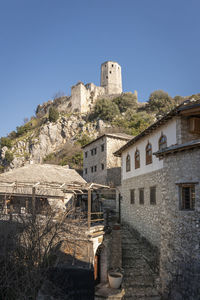 Pocitelj medieval village in the capljina municipality in bosnia and herzegovina