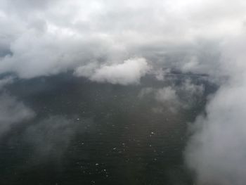 Aerial view of landscape against sky