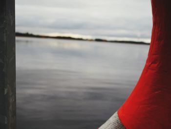 Close-up of sea against sky