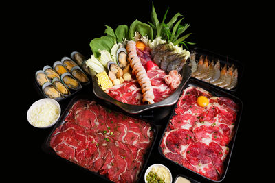 Close-up of fruits in plate