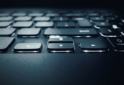 Close-up of computer keyboard