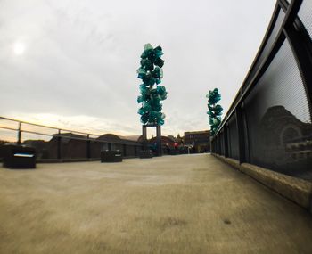 Built structure against cloudy sky