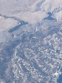 Full frame shot of snow covered landscape