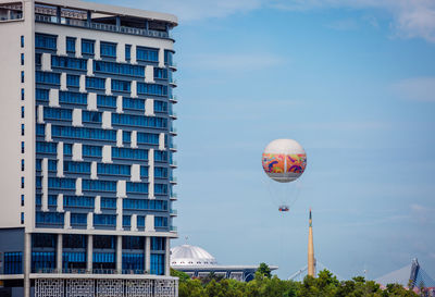 Low angle view of buildings against sky