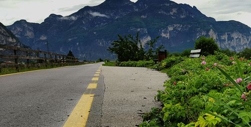 Road passing through mountains