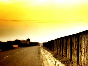 Road at sunset