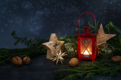 Close-up of christmas decoration