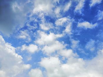 Low angle view of clouds in sky