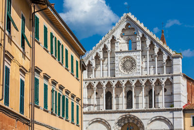 Low angle view of building against sky