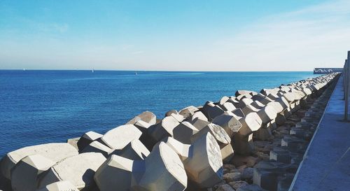 Panoramic view of sea against sky