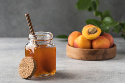 Close-up of drink on table