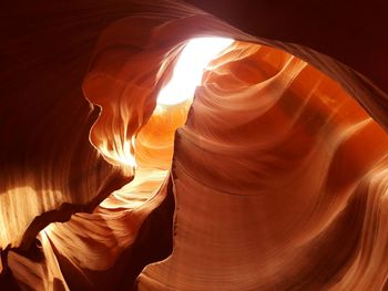 Close-up of rock formation in cave