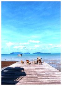 Scenic view of sea against sky