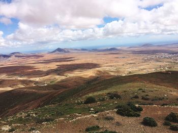 Scenic view of landscape against sky